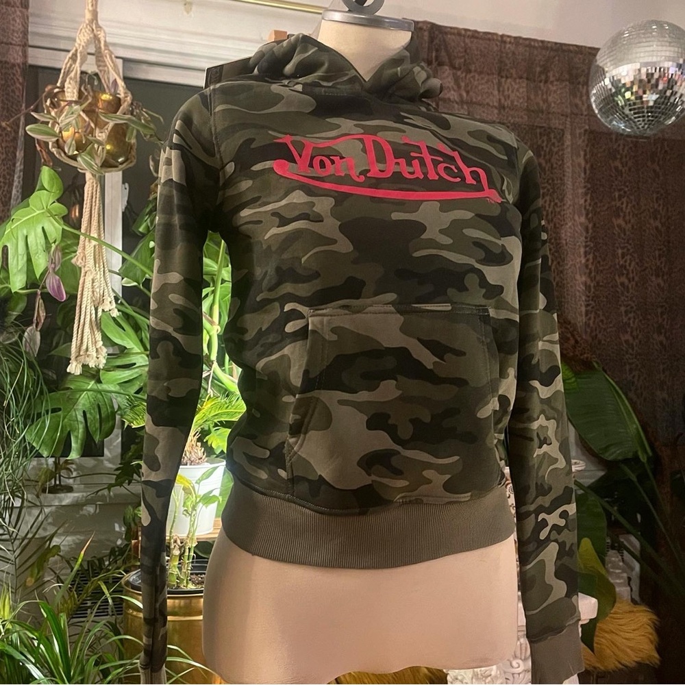 Von Dutch camo hoodie new with tags